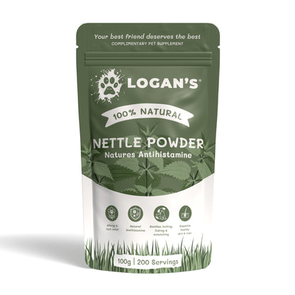 Logan's Nettle Powder – Nature's Antihistamine for Dogs & Cats