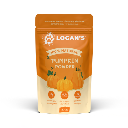 Logan's Pumpkin Powder for Dogs & Cats – 200g natural pet supplement