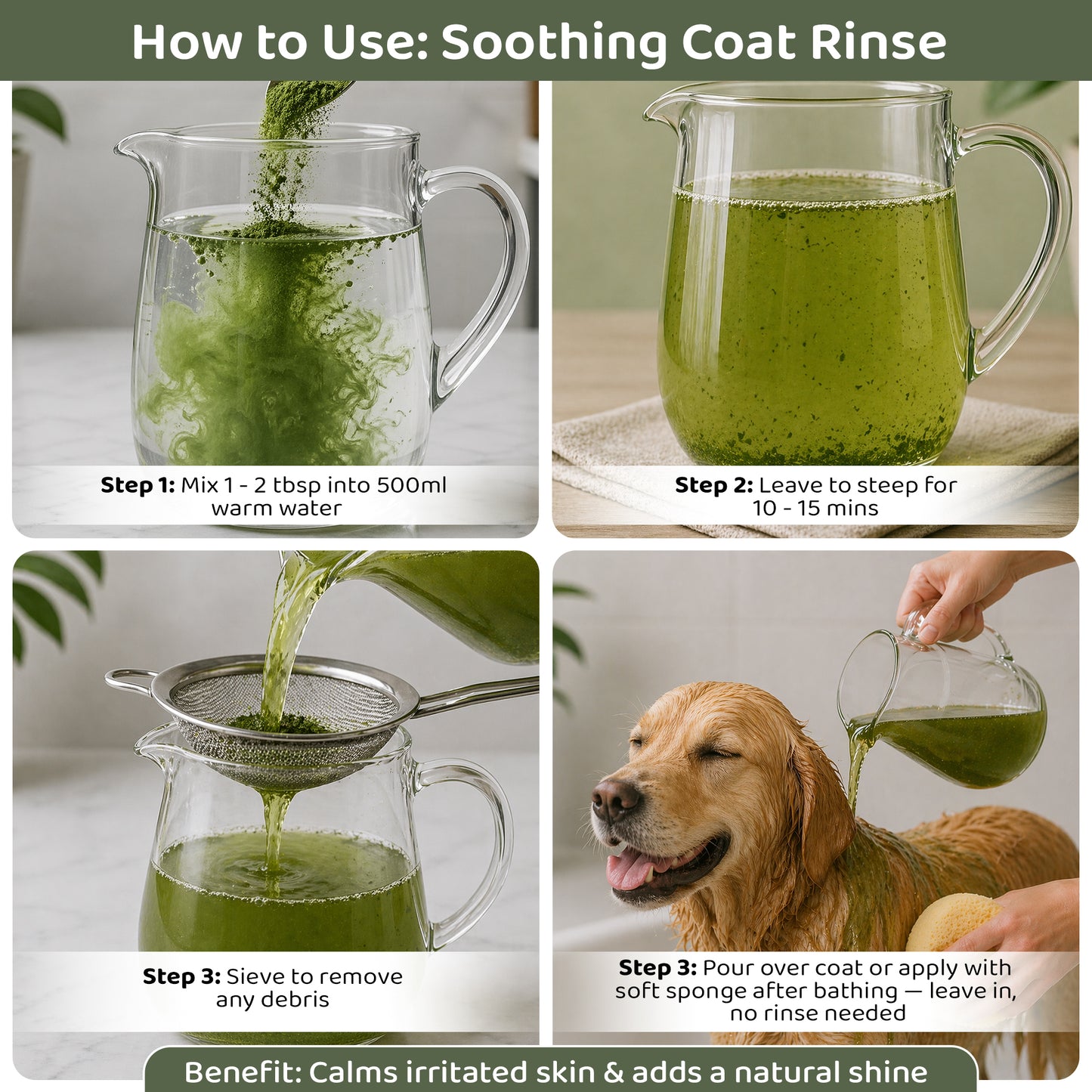 Logan's Nettle Powder – Nature's Antihistamine for Dogs & Cats