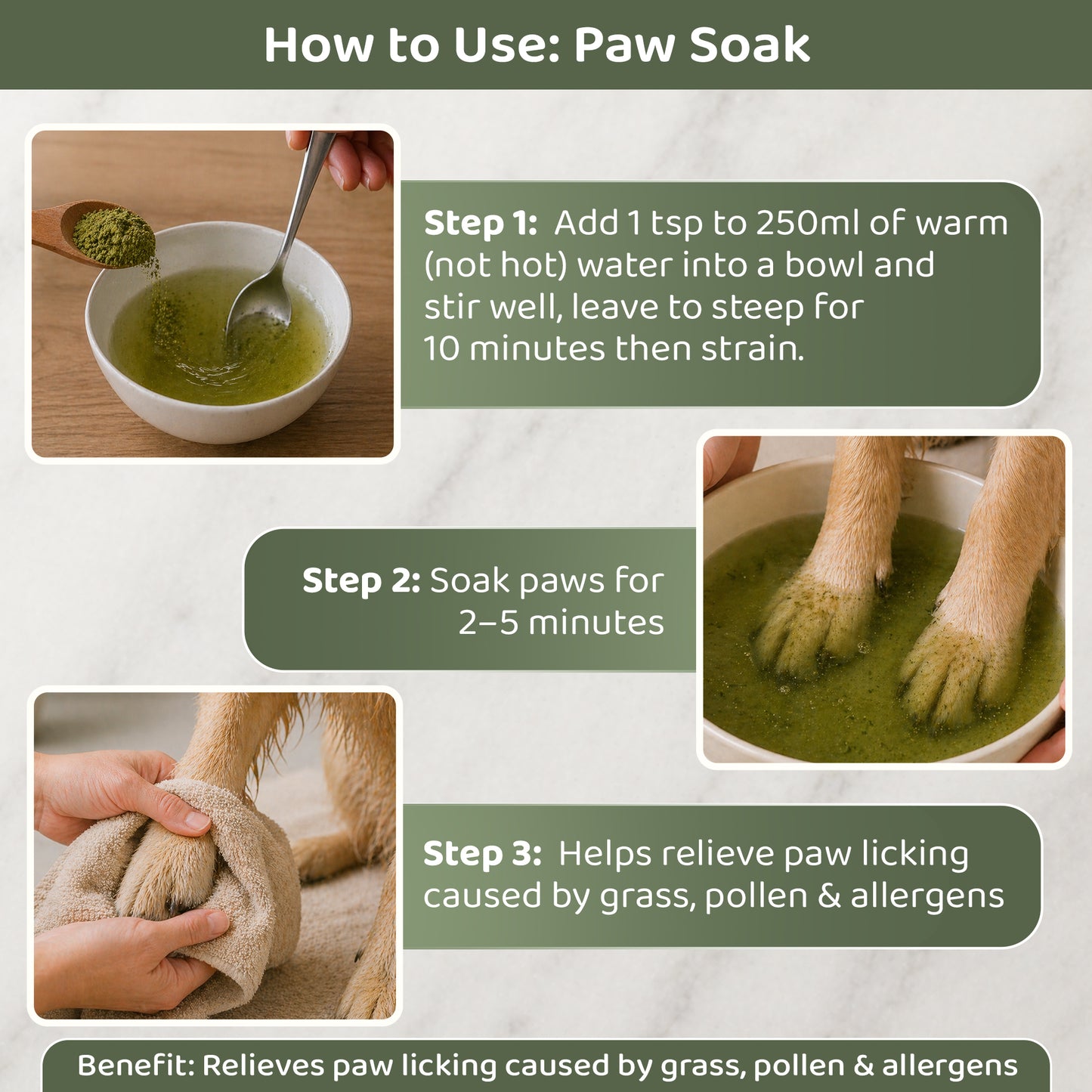 Logan's Nettle Powder – Nature's Antihistamine for Dogs & Cats