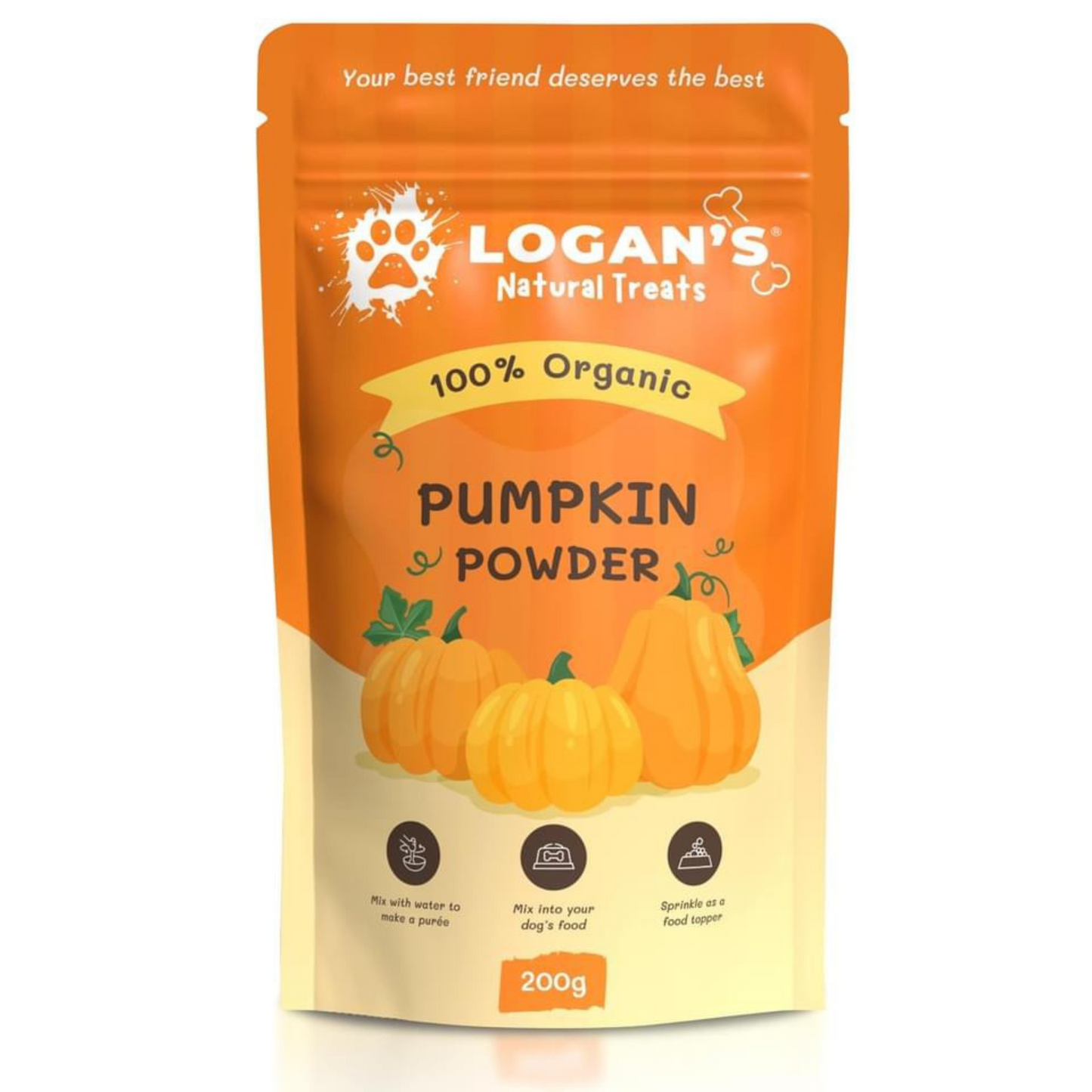 Logan’s Organic Pumpkin Powder – Natural Digestive Support for Dogs